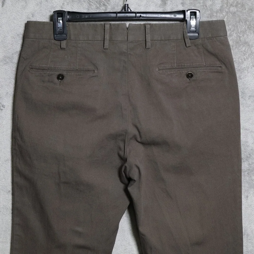 PT Torino PT01 Pants Mens 32x29.5 Brown Slim Fit Cotton Stretch Chino Preppy